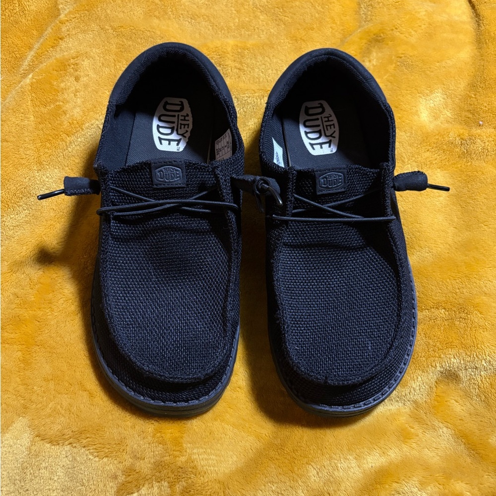 Hey Dude Men's Black Slip-On Loafers